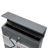 Poštová schránka 37x11x36,5 cm - antracit otvor