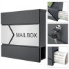 Poštová schránka 37x11x36,5 cm - antracit kľúč