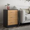 Nočný stolík Eloise 54x39x28cm - drevo/šedý pri pohovke