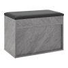 Botník na topánky 60x30x44 cm - sivý zozadu