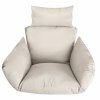 Ratanové závesné kreslo Aria – béžové vankúš