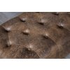 Taburet Chesterfield hnedý starožitný vzhľad 235079
