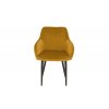 Dizajnové kreslo Turin horčicovo žltá 235434