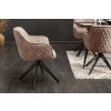 Dizajnová stolička Euphoria zamat béžová 235556