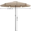 Záhradný slnečník Maui Ø330cm - taupe rozmery
