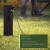 Záhradný stĺpik 4x zásuvka - čierny použitie