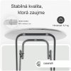 Barový skladací stôl Ø60cm - biely hmotnosť