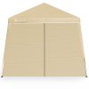 Záhradný altánok Capri 3x3 m - 2 bočné steny - béžová