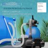 Pieskový filtračný systém 9 600 l/h s filtračným sklom funkcia