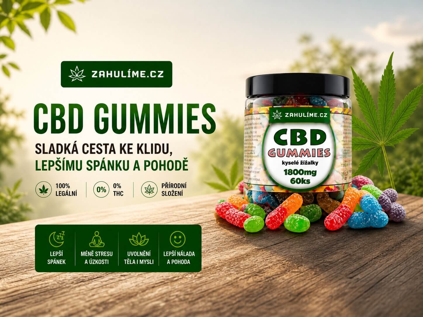 CBD gummies: sladká cesta ke klidu, lepšímu spánku a pohodě