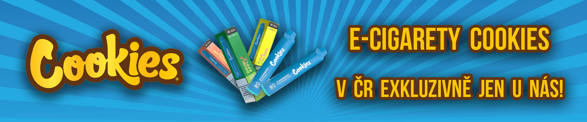 Elektronické cigarety Cookies máme jako jediný e-shop v ČR!