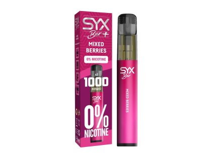 SYX BAR 1000 potahů bez nikotinu mixed berries
