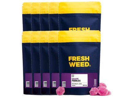 10x10 pack Delta9 THC gummies Grape