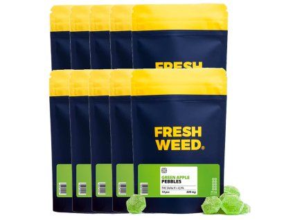 10x10 pack Delta9 THC gummies Apple