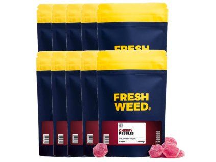 10x10 pack Delta9 THC gummies Cherry