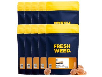 10x10 pack Delta9 THC gummies Orange