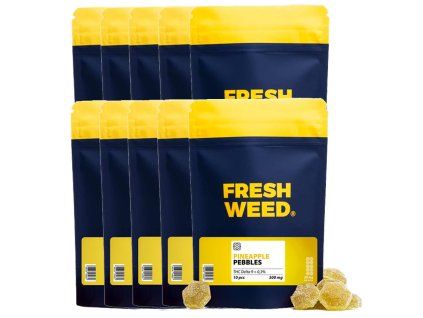 10x10 pack Delta9 THC gummies pineapple