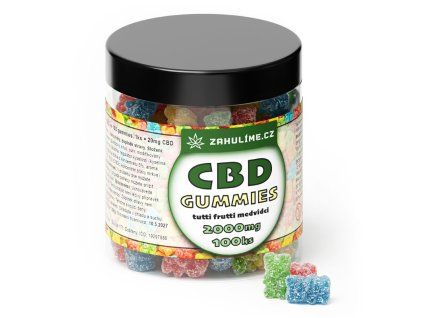 100ks CBD gummies tutti frutti medvídci 2000mg CBD