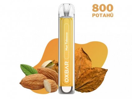 OXBAR C800 NUT TOBACCO elektronická cigareta, 800 potahů, 16mg nikotinu