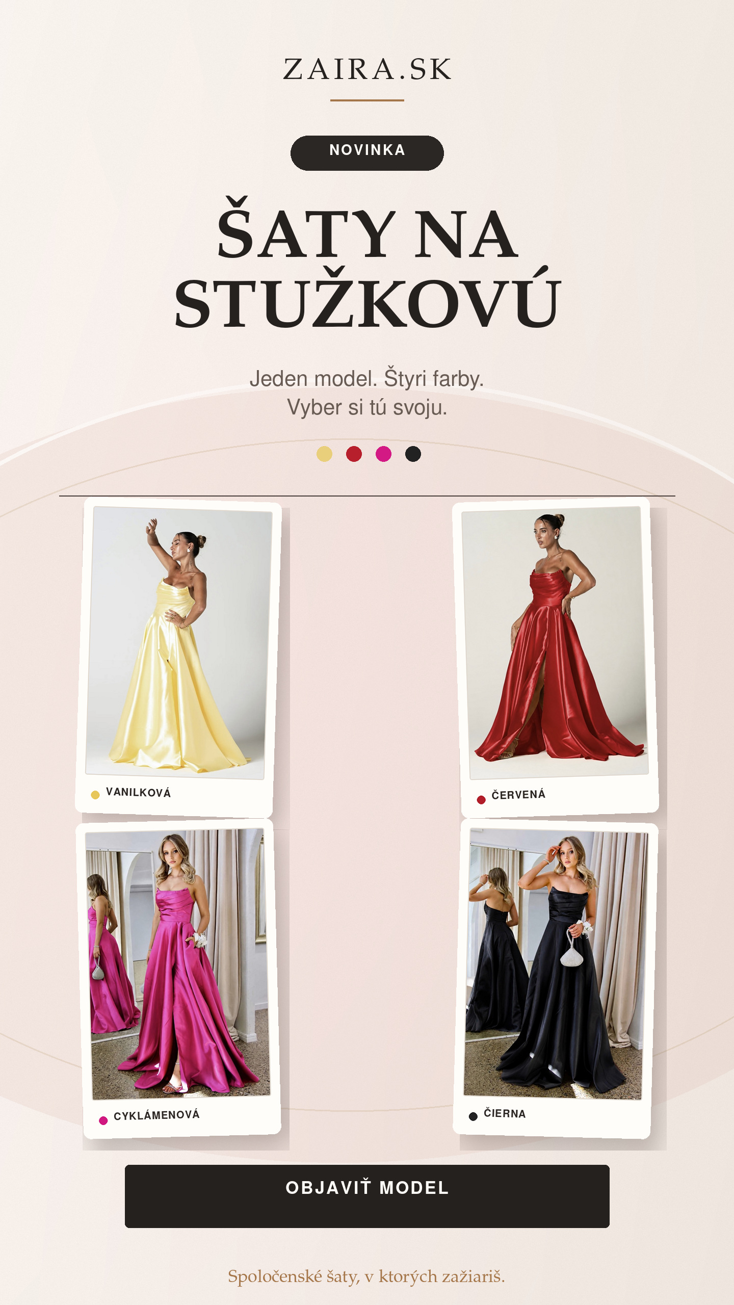 šaty na stužkovú