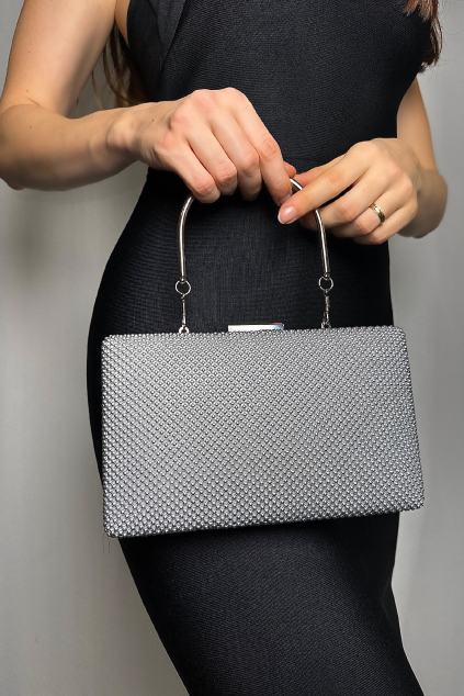 Strieborná kabelka Denise