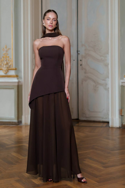 Hnedý trojdielny komplet