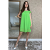 Zelené krátke voľné šaty