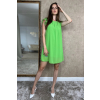 Zelené krátke voľné šaty