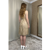 Zlaté krátke flitrované šaty