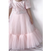 Detské bledoružové spoločenské šaty