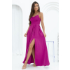 Fuchsiové dlhé šaty na viazanie