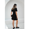 Čierne krátke pletené šaty