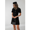 Čierne krátke pletené šaty
