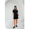 Čierne krátke pletené šaty