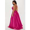 Ružové dlhé šaty na ramienka