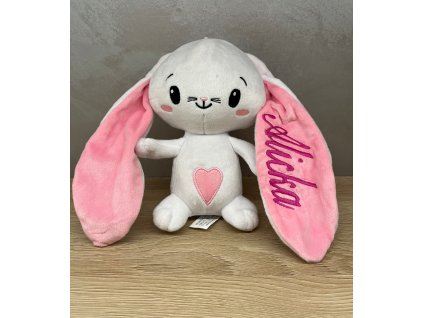 Hračka s vyšitým menom - ružová