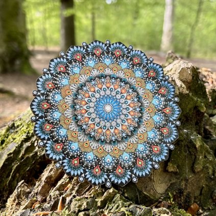 Mandala: TVOŘIVOST dřevěný podtácek