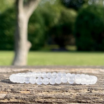 JADEIT BÍLÝ - náramek z minerálů