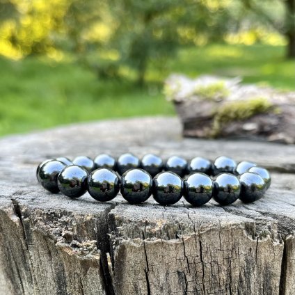 SYNTETICKÝ HEMATIT - náramek z minerálů (10 mm)