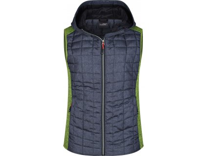 James & Nicholson | JN 767 (Farba kiwi melange/anthracite melange, Veľkosť XXL)