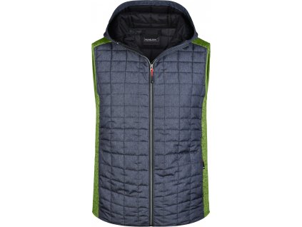 James & Nicholson | JN 768 (Farba kiwi melange/anthracite melange, Veľkosť 3XL)