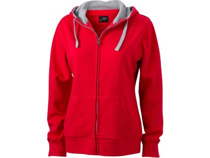 James & Nicholson | JN 962 (Farba red/grey heather, Veľkosť XXL)