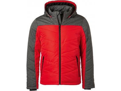 James & Nicholson | JN 1134 (Farba red/anthracite melange, Veľkosť 3XL)