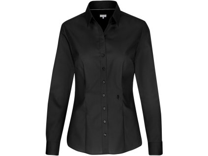 Seidensticker | Blouse Slim LSL (Farba black, Veľkosť 48)