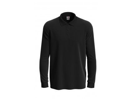Stedman ST3400 | Polo Long Sleeve (Farba Black Opal, Veľkosť XXL)