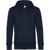 B&C | KING Zipped Hood_° (Farba navy blue, Veľkosť 4XL)