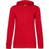 B&C | Inspire Zipped Hood /women_° (Farba red, Veľkosť XXL)