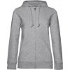 B&C | Inspire Zipped Hood /women_° (Farba heather grey, Veľkosť XXL)
