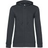 B&C | Inspire Zipped Hood /women_° (Farba asphalt, Veľkosť XXL)