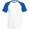 F.O.L. | Baseball T (Farba white/royal blue, Veľkosť 3XL)